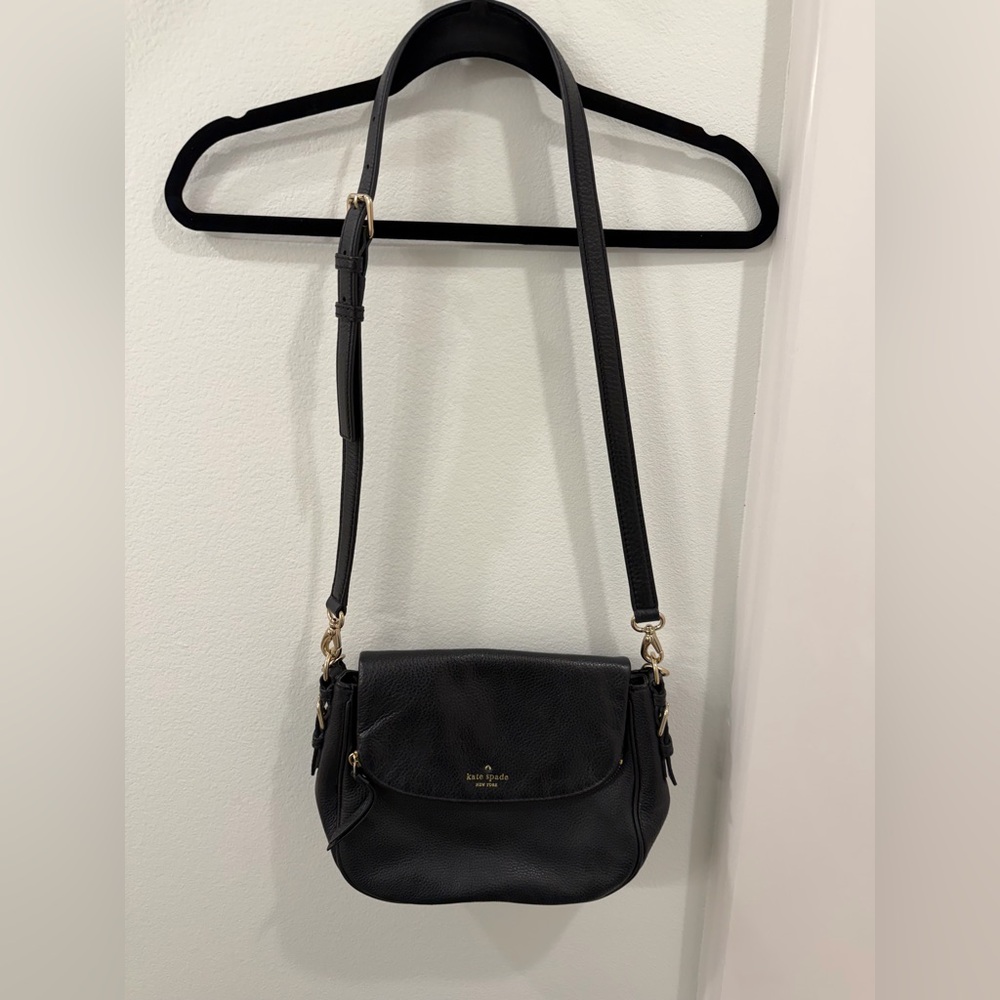 Kate Spade Black Leather Crossbody Bag